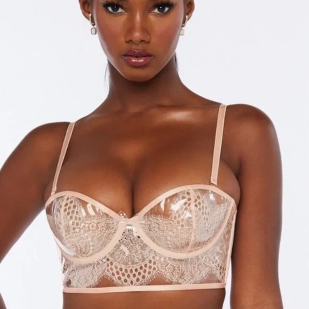 Savage X Fenty Metallic Lace Bra Size NWT